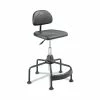 Safco® Task Master Economy Industrial Chair, Supports Up To 250 Lb, 17" To 35" Seat Height, Black