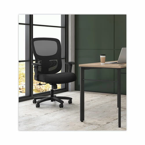 Sadie™ 1-Fourty-One Big/Tall Mesh Task Chair, Supports Up To 400 Lb, 19.2" To 22.85" Seat Height, Black - Image 7