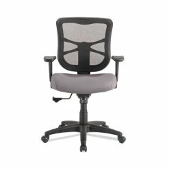 Alera® Alera Elusion Series Mesh Mid-Back Swivel/Tilt Chair, Supports Up To 275 Lb, 17.9" To 21.8" Seat Height, Gray Seat