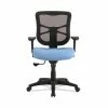 Alera® Alera Elusion Series Mesh Mid-Back Swivel/Tilt Chair, Supports Up To 275 Lb, 17.9" To 21.8" Seat Height, Light Blue Seat