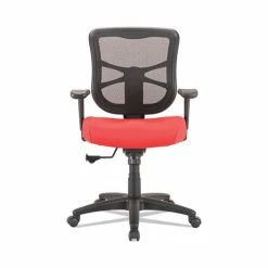 Alera® Alera Elusion Series Mesh Mid-Back Swivel/Tilt Chair, Supports Up To 275 Lb, 17.9" To 21.8" Seat Height, Red