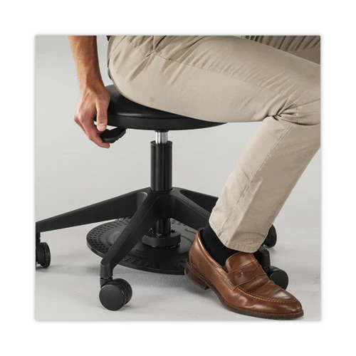 Safco® Lab Stool, Backless, Supports Up To 250 Lb, 19.25" To 24.25" Seat Height, Black - Image 3