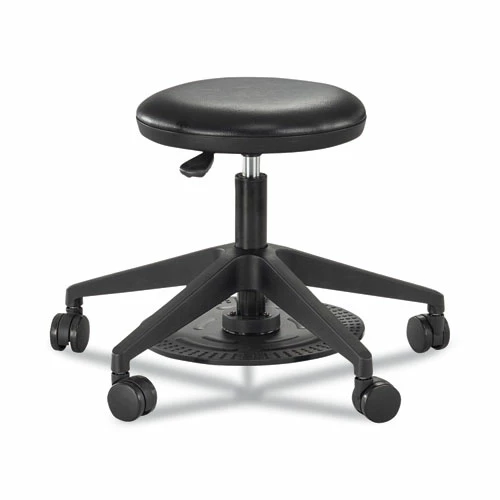 Safco® Lab Stool, Backless, Supports Up To 250 Lb, 19.25" To 24.25" Seat Height, Black - Image 5