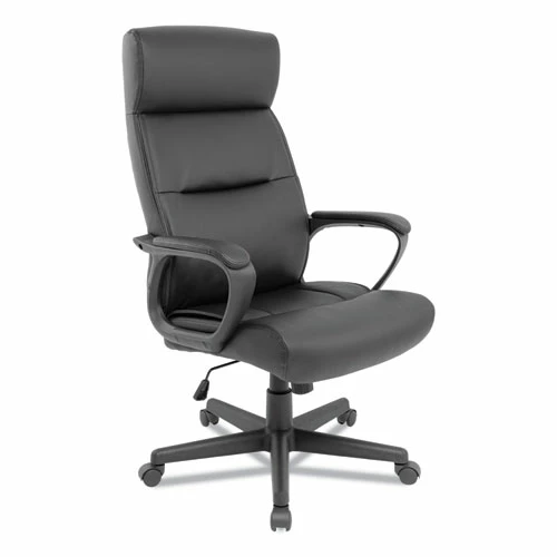 Alera® Alera Oxnam Series High-Back Task Chair, Supports Up To 275 Lbs, 17.56" To 21.38" Seat Height, Black Seat/Back, Black Base - Image 2