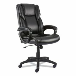 Alera® Alera Brosna Series Mid-Back Task Chair, Supports Up To 250 Lb, 18.15" To 21.77 Seat Height, Black Seat/Back, Black Base