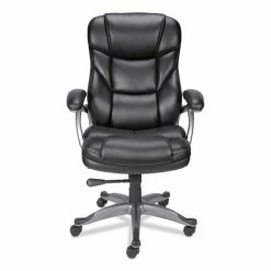 Alera® Alera Birns Series High-Back Task Chair, Supports Up To 250 Lb, 18.11" To 22.05" Seat Height, Black Seat/Back, Chrome Base