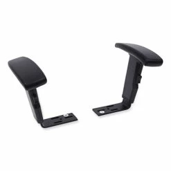 Alera® Optional Height-Adjustable T-Arms For Alera Essentia And Interval Series Chairs, Black, 2/Set