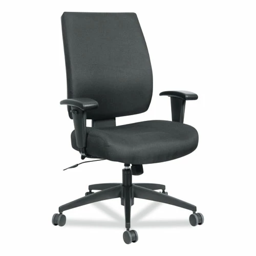 Alera® Alera Wrigley Series High Performance Mid-Back Synchro-Tilt Task Chair, Supports 275 Lb, 17.91" To 21.88" Seat Height, Black