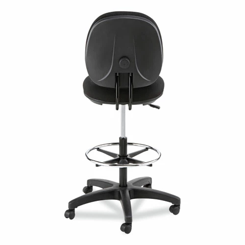 Alera® Alera Interval Series Swivel Task Stool, Supports Up To 275 Lb, 23.93" To 34.53" Seat Height, Black Fabric - Image 6
