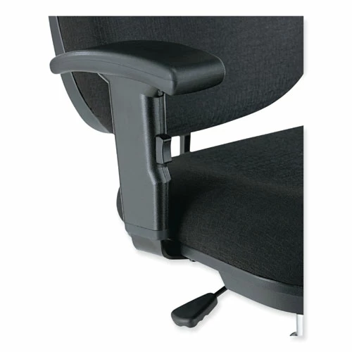 Alera® Alera Interval Series Swivel Task Stool, Supports Up To 275 Lb, 23.93" To 34.53" Seat Height, Black Fabric - Image 8