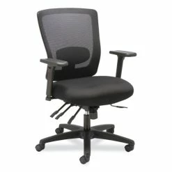 Alera® Alera Envy Series Mesh Mid-Back Swivel/Tilt Chair, Supports Up To 250 Lb, 16.88" To 21.5" Seat Height, Black