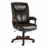 Alera® Alera Darnick Series Manager Chair, Supports Up To 275 Lbs, 17.13" To 20.12" Seat Height, Brown Seat/Back, Brown Base